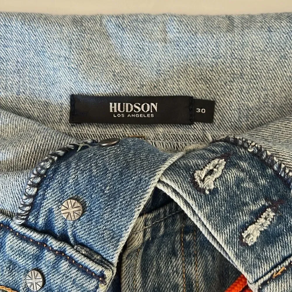 Hudson Sloane High-Rise Denim Skirt